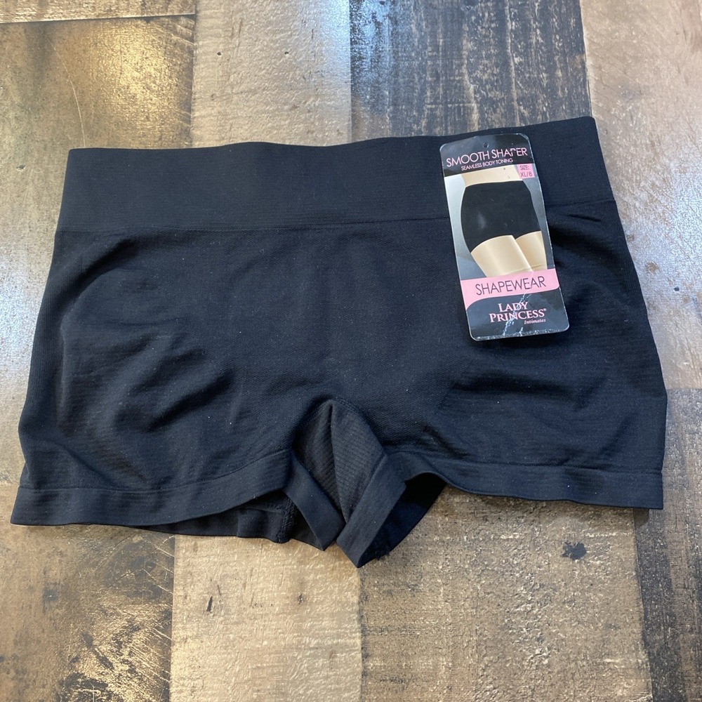 Lady‎ Princess Womens XL Size 8 Shapewear Panties Black Smooth Shaper Toning